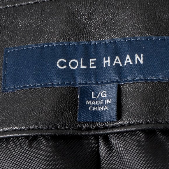 NWOT Cole Haan Leather jacket - Large - Picture 6 of 6